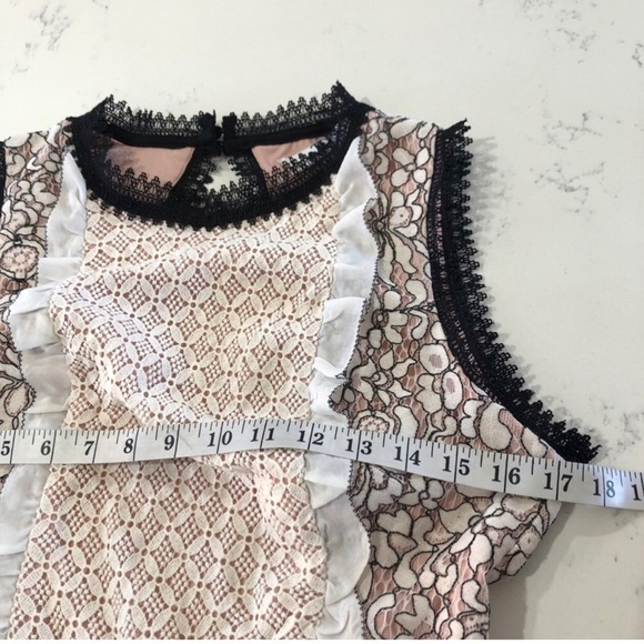 TAVE DECADENCE dress cream & black open back - Picture 13 of 16